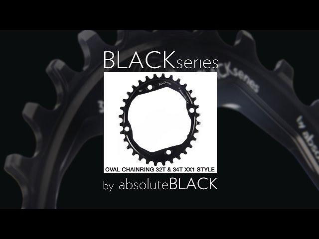 BLACK By AbsoluteBLACK Narrow Wide Oval Single Chainring