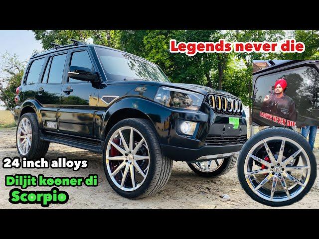 24 inch alloys | Diljit kooner di modified Scorpio | legends never die | modified club