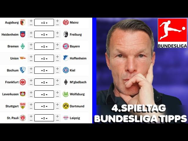 Bundesliga Prognose: 4. Spieltag Tipps  Alle Spiele