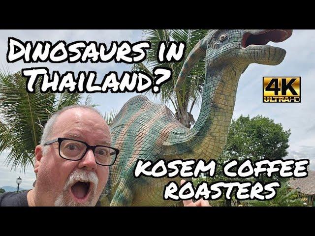 Dinosaurs in Hua Hin, Thailand?  Visit to Kosem Coffee Roasters. #huahin #thailand #coffee