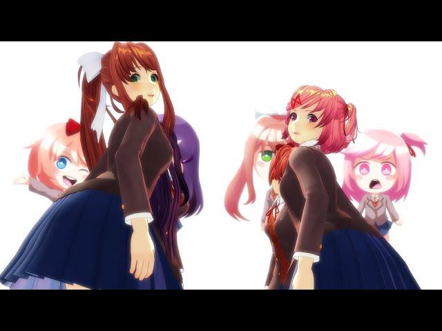 MMD Ghostly Dance - (DDLC MODELS)