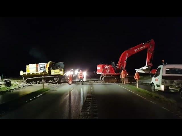 De Romein Group showing of cranes in Denmark making a crossover