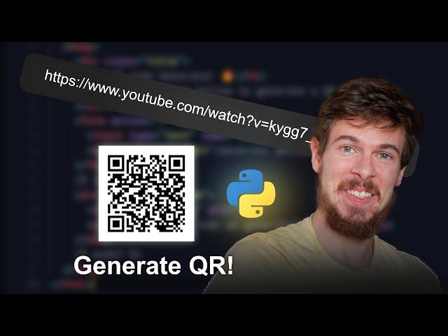 Python Project That Generates QR Codes!  - Super Simple TUTORIAL!