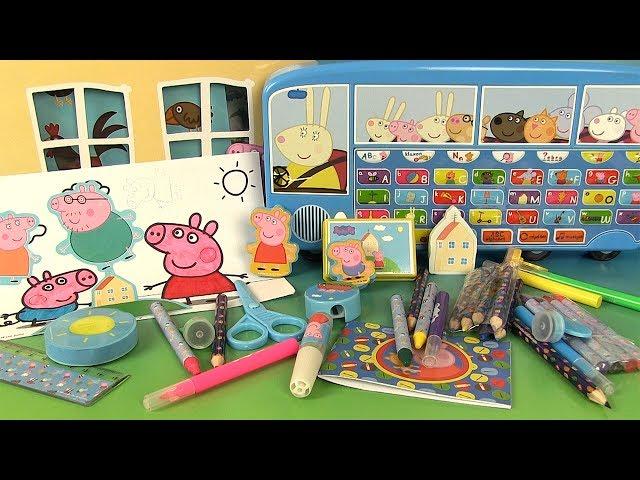 Peppa Pig Jouets Créatifs Ma Maison d’Activités Le Bus Alphabet