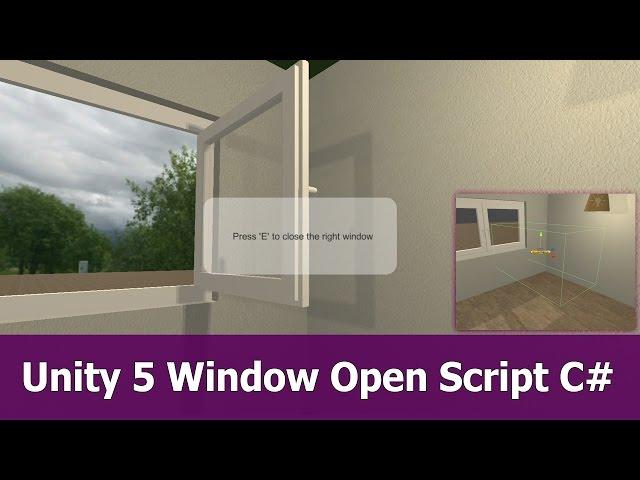 Unity 5 Open Close Window Animation Script