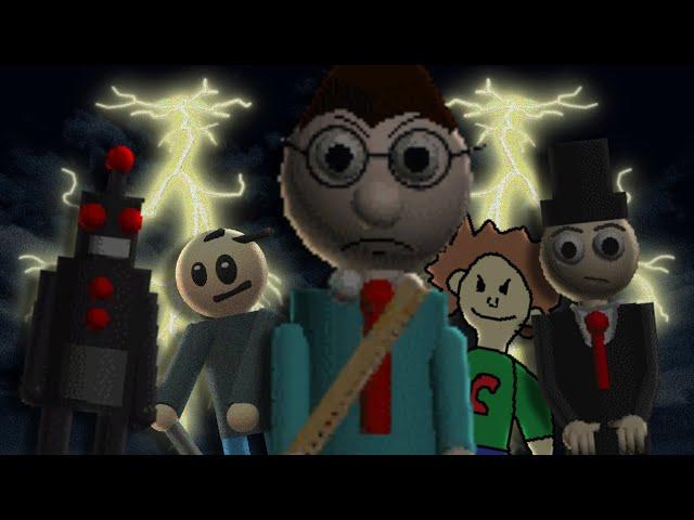 Playing the unknown baldi fangame (Baldi's Basics Mod)