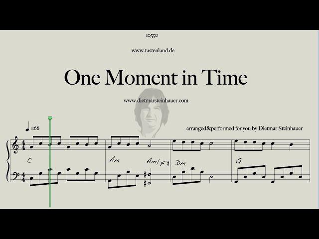 One Moment in Time  -  Easy Piano