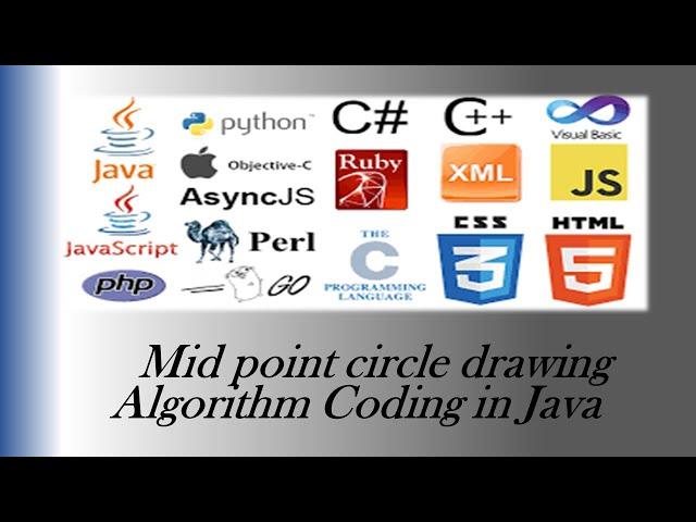 How to implement midpoint circle algorithm in java | Computer Graphics | Java | draw circle