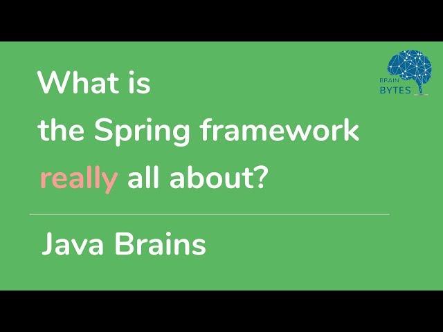 What is the Spring framework really all about?