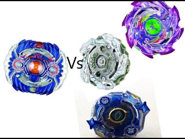 BeyBlade битва Horusood vs Betromoth B2 , Odax O2 , Wyvron W3 !