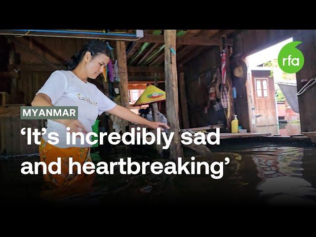 Villages on Myanmar’s scenic Inle Lake still flooded a month after Typhoon Yagi | Radio Free Asia