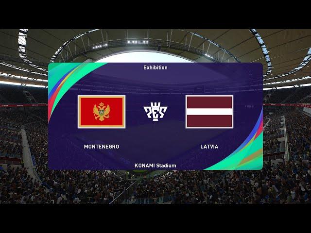 PES 2021 | Montenegro vs Latvia - International Friendly | Full Gameplay