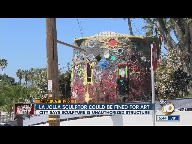 La Jolla artist faces fine over sculpture