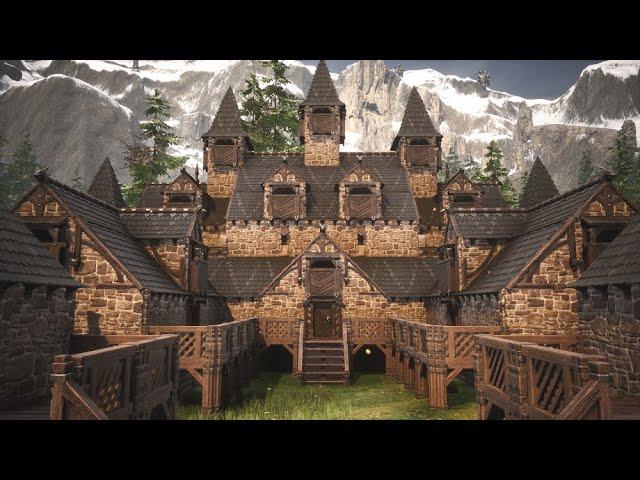 How To Build A Castle [ timelapse ] - Conan Exiles Age Of Sorcery