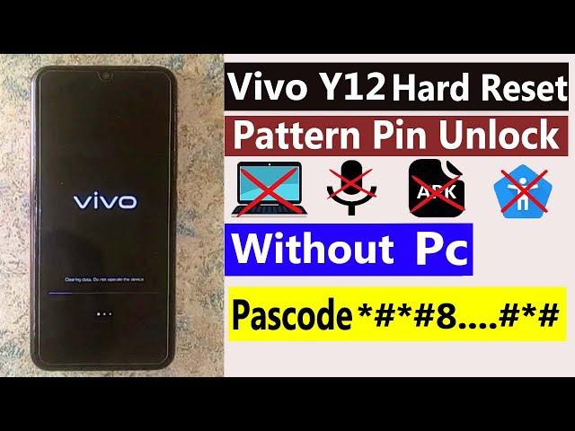 Vivo Y12 Hard Reset Vivo Y12 Pattern Pin Unlock Vivo Y12 Ka Lock Kaise Tode 100% Without Pc