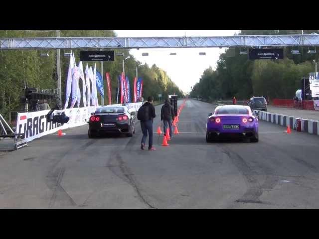 Nissan GT-R Altechno|Ecutek 1000 bhp vs. Nissan GT-R Unknown mods. 1 Mile