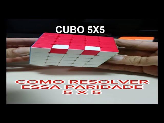 Resolver A Paridade Do 5x5 Nunca Foi Tão Fácil! #rubixcube #cubing #cubomágico