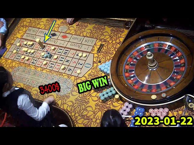 LIVE ROULETTE Session Morning BiG WIN At The Table In Casino Las Vegas  ️2023-01-22