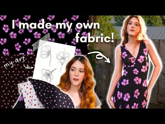 I TURNED MY ART INTO FABRIC - DIY surface pattern design