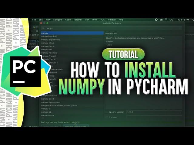 How To Install NumPy In PyCharm