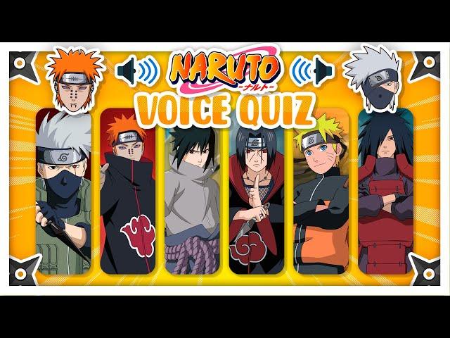 NARUTO VOICE QUIZ ️ Guess the naruto character | Naruto/Naruto Shippuden Quiz!