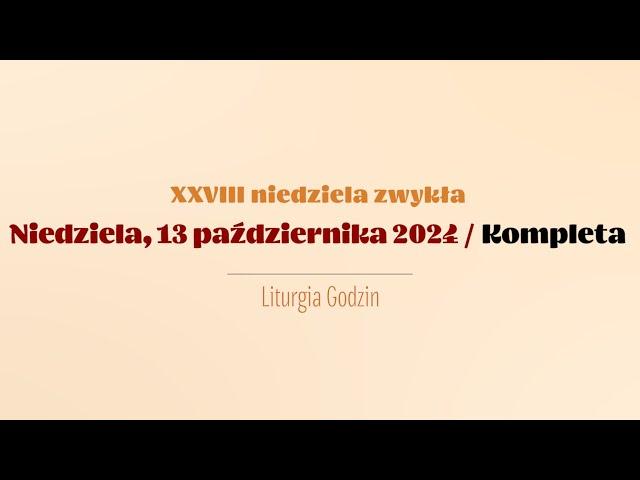 #Kompleta | 13 października 2024