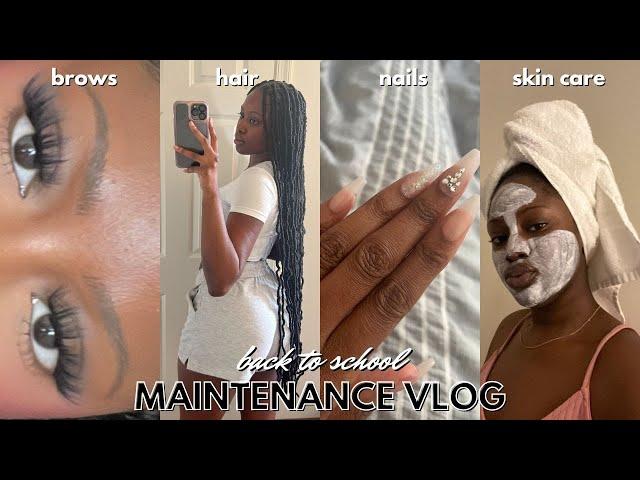 MAINTENANCE VLOG | HAIR, NAILS, BROWS, ETC. - JASMINE ADETUNJI