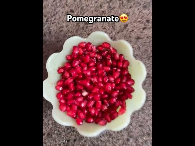 I generally eat pomegranate with saltplease like my video 