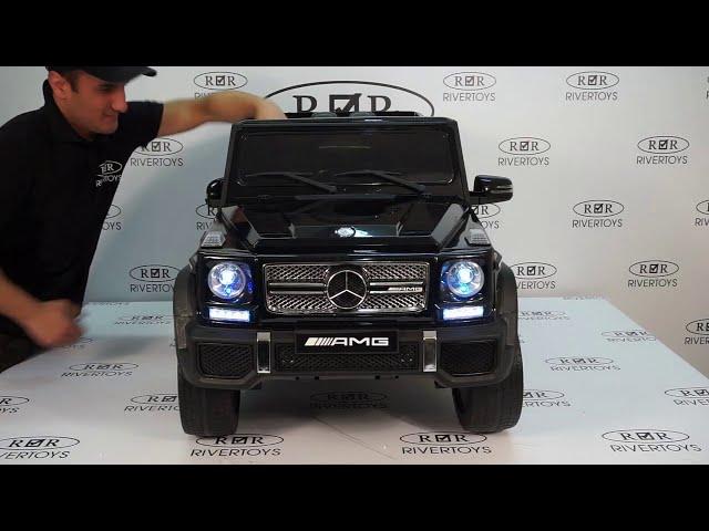 Сборка детского электромобиля RiverToys Мercedes Benz G65