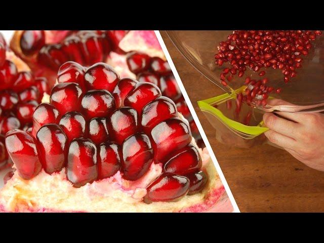  How to Cut Pomegranate & Make Juice  Easy Method! #Life Hack | Handimania