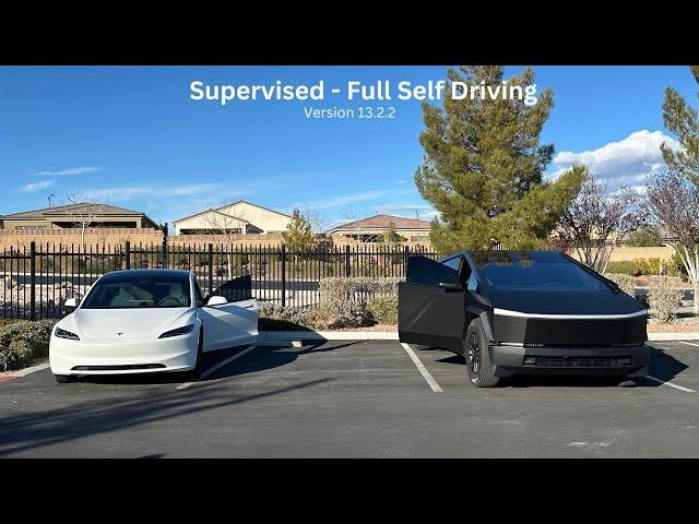 Navigate to Wow Car Wash | Tesla Model 3 - Supervised Full Self Driving 13.2.2