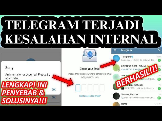 Kenapa Telegram Terjadi Kesalahan Internal | Cara Mengatasi Telegram Terjadi Kesalahan Internal