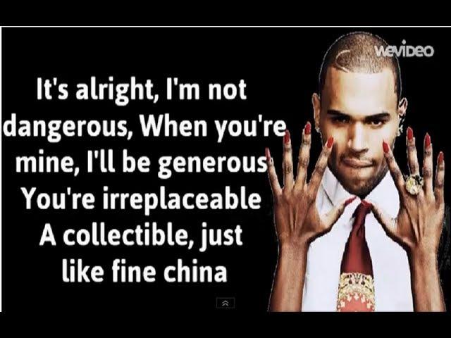 Chris Brown - Fine China (Lyrics) Video