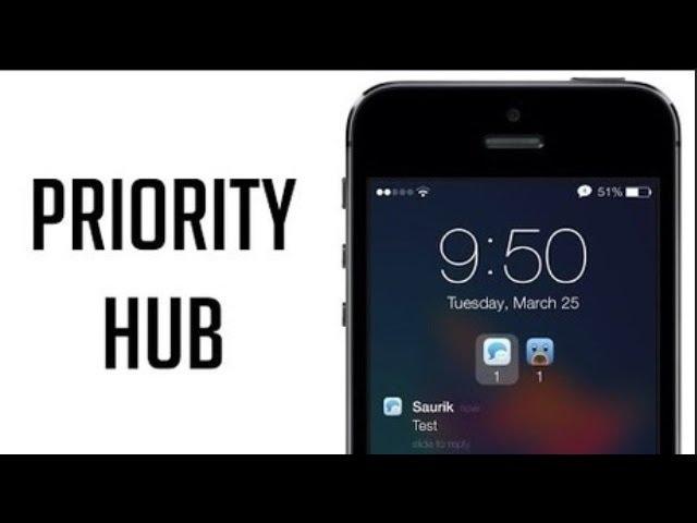 IOS 7- jailbreak tweak - priority hub - free