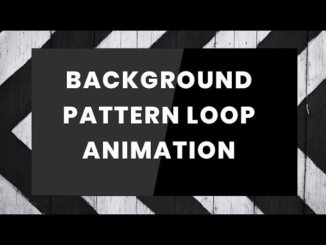 CSS Background Pattern loop animation | CSS animation Tutorial