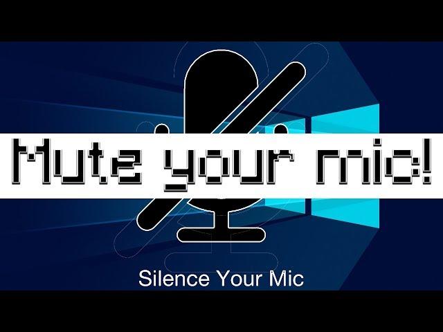 How to EASILY mute your mic on Windows!