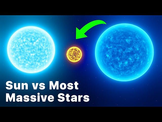 Sun Compared To The Most Massive Stars In The Universe