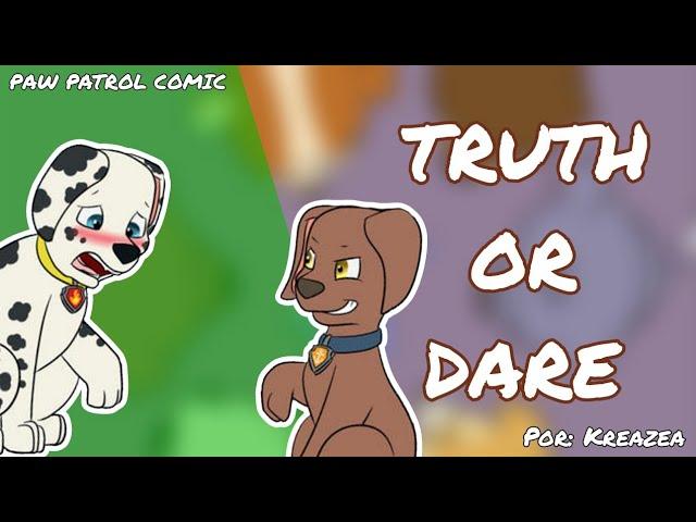 ¡Los cachorros juegan a verdad o reto! | Paw Patrol Comic | Truth or Dare