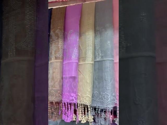 Ladies Stolar Fancy Stone Bodar Net 12 colours)watts app no : 03084000735 #fashion #stolar