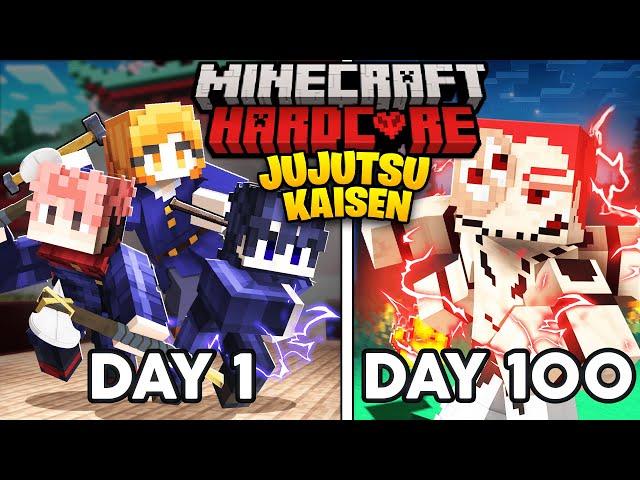 I Survived 100 Days JUJUTSU KAISEN in Minecraft... Here's what happened...