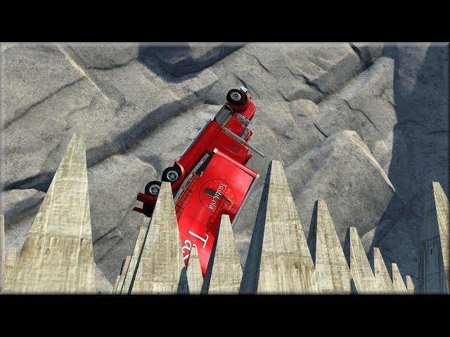 BeamNG Drive - The Spike Pit Of Death Returns to Insane Testing - Insanegaz