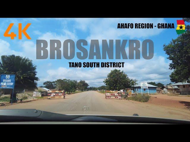 Brosankro Drive From Bechem Nkwanta in the Tano South Ahafo Region Ghana 4K