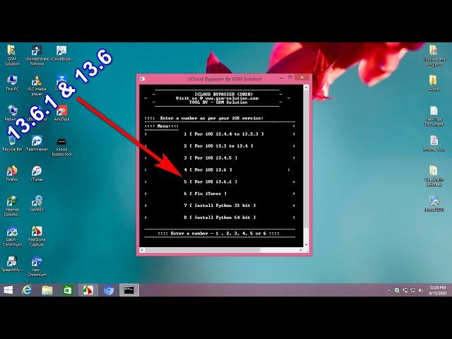 iCloud Bypass iOS13.6 & iOS13.6.1 Tool Download For Windows Pc