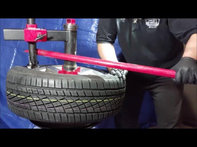 How To Use Manual Tire Changer Machine With Lucid Autowerks Attachment Head & Balance