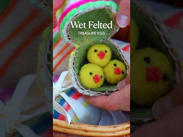 DIY: Wet Felted Treasure Egg