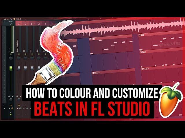 HOW TO COLOUR AND CUSTOMIZE BEATS - FL STUDIO 20 TUTORIAL