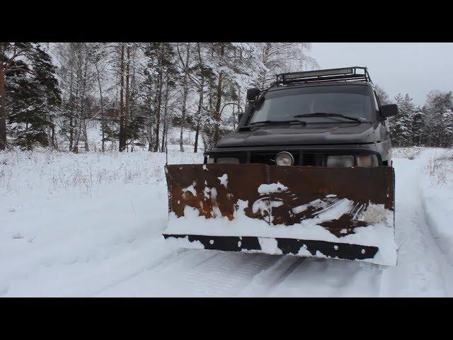 Отвал своими руками на УАЗ/Чистим снег УАЗом