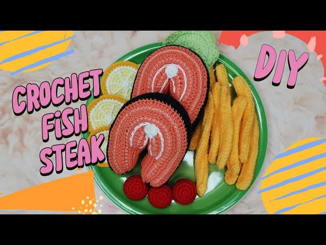 FISH Steak HOOKED! How to Tie a Fish Steak?! Victoria Knits