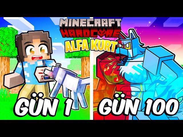 Minecraft'ta ELEMANTAL ALFA KURT Olarak 100 GÜN GEÇİRDİM 