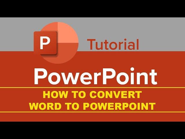 How To Convert Word to Powerpoint Slide